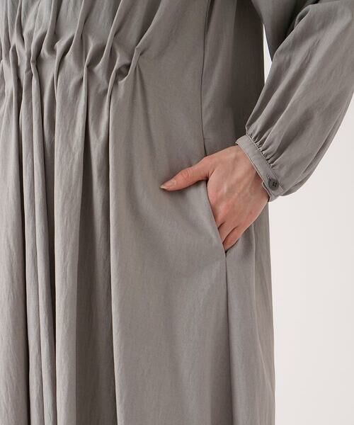 Maison de CINQ / メゾン ドゥ サンク ロング・マキシ丈ワンピース | 【小さいサイズ】ドレープワッシャーワンピース | 詳細6