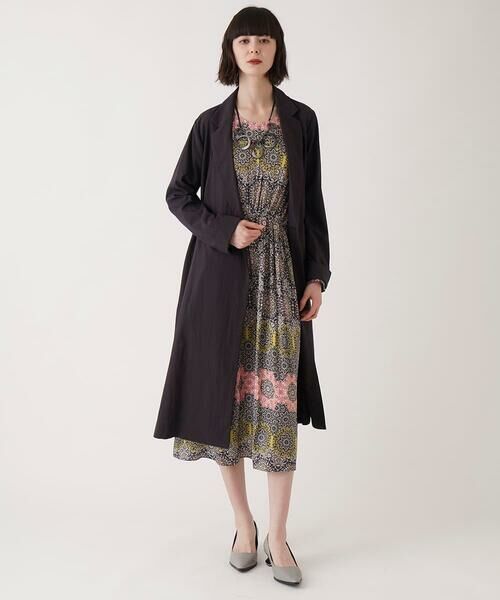 Maison de CINQ / メゾン ドゥ サンク ロング・マキシ丈ワンピース | 【小さいサイズ】ヴィンテージ風モチーフ総柄ワンピース | 詳細15