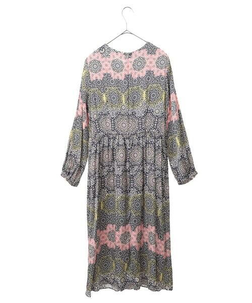 Maison de CINQ / メゾン ドゥ サンク ロング・マキシ丈ワンピース | 【小さいサイズ】ヴィンテージ風モチーフ総柄ワンピース | 詳細19