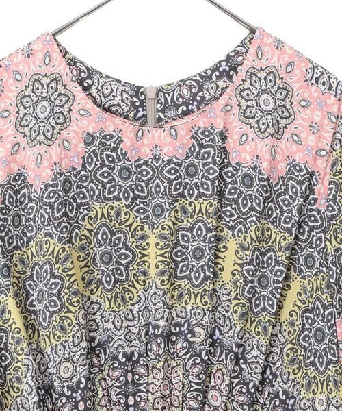 Maison de CINQ / メゾン ドゥ サンク ロング・マキシ丈ワンピース | 【小さいサイズ】ヴィンテージ風モチーフ総柄ワンピース | 詳細20