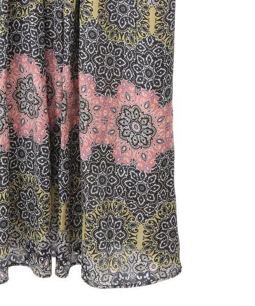 Maison de CINQ / メゾン ドゥ サンク ロング・マキシ丈ワンピース | 【小さいサイズ】ヴィンテージ風モチーフ総柄ワンピース | 詳細22