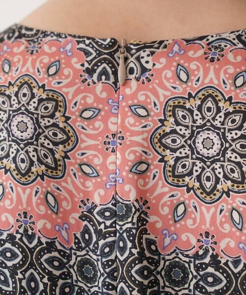 Maison de CINQ / メゾン ドゥ サンク ロング・マキシ丈ワンピース | 【小さいサイズ】ヴィンテージ風モチーフ総柄ワンピース | 詳細5