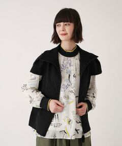 Maison de CINQ / メゾン ドゥ サンク ベスト | 【小さいサイズ】キャップスリーブニットジレ