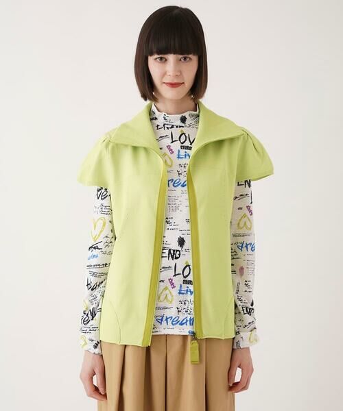 Maison de CINQ / メゾン ドゥ サンク ベスト | 【小さいサイズ】キャップスリーブニットジレ | 詳細1