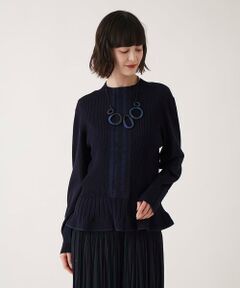 Maison de CINQ / メゾン ドゥ サンク ニット・セーター | 【小さいサイズ】ピコテープジョイントニットプルオーバー