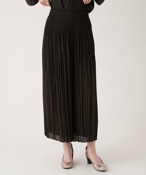 Maison de CINQ / メゾン ドゥ サンク その他パンツ | 【小さいサイズ】ジョーゼットプリーツワイドパンツ | 詳細1
