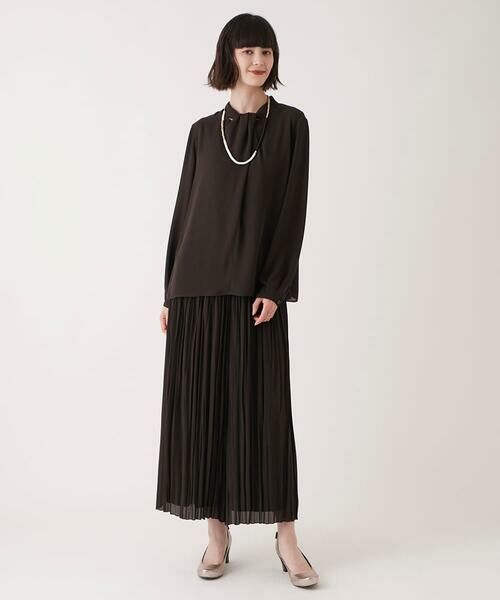 Maison de CINQ / メゾン ドゥ サンク その他パンツ | 【小さいサイズ】ジョーゼットプリーツワイドパンツ | 詳細10