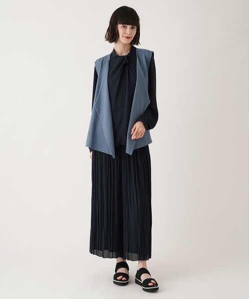 Maison de CINQ / メゾン ドゥ サンク その他パンツ | 【小さいサイズ】ジョーゼットプリーツワイドパンツ | 詳細12