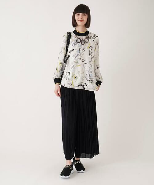 Maison de CINQ / メゾン ドゥ サンク その他パンツ | 【小さいサイズ】ジョーゼットプリーツワイドパンツ | 詳細18