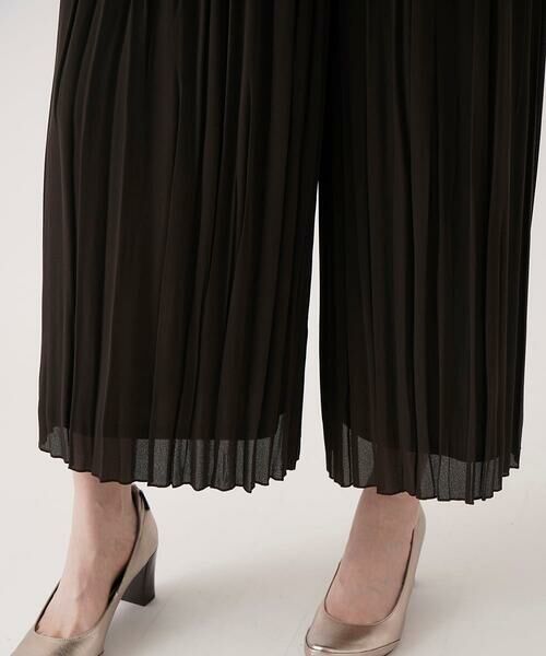 Maison de CINQ / メゾン ドゥ サンク その他パンツ | 【小さいサイズ】ジョーゼットプリーツワイドパンツ | 詳細5