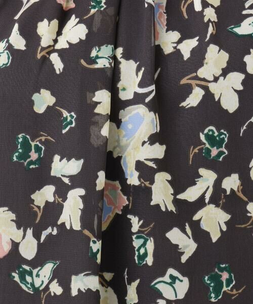 セール】 【小さいサイズ】フレアースリーブ花柄シフォン