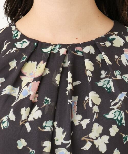 Maison de CINQ / メゾン ドゥ サンク シャツ・ブラウス | 【小さいサイズ】フレアースリーブ花柄シフォンブラウス/洗える/セットアップ対応 | 詳細7