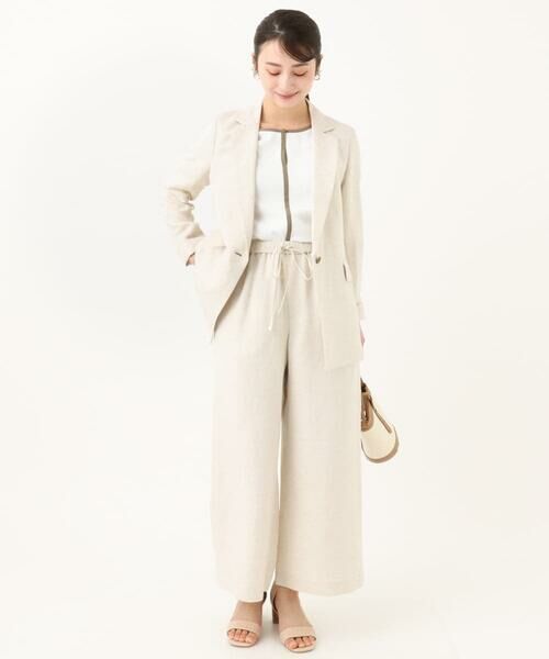 Maison de CINQ / メゾン ドゥ サンク シャツ・ブラウス | 【小さいサイズ】配色パイピングVネックブラウス/洗える | 詳細22