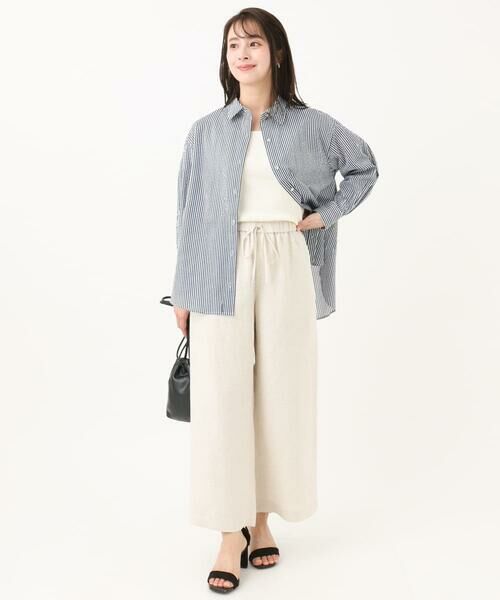 Maison de CINQ / メゾン ドゥ サンク シャツ・ブラウス | 【小さいサイズ】ストライプ柄サッカーシャツブラウス/洗える | 詳細27