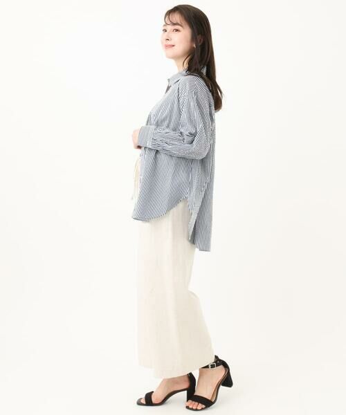 Maison de CINQ / メゾン ドゥ サンク シャツ・ブラウス | 【小さいサイズ】ストライプ柄サッカーシャツブラウス/洗える | 詳細28