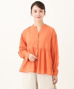 Maison de CINQ / メゾン ドゥ サンク シャツ・ブラウス | 【小さいサイズ】コットンシフォンブラウス/洗える