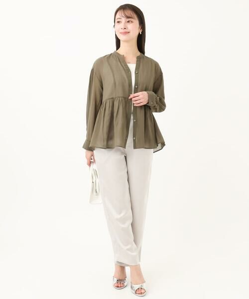 Maison de CINQ / メゾン ドゥ サンク シャツ・ブラウス | 【小さいサイズ】コットンシフォンブラウス/洗える | 詳細10