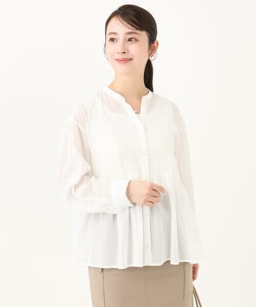 Maison de CINQ / メゾン ドゥ サンク シャツ・ブラウス | 【小さいサイズ】コットンシフォンブラウス/洗える | 詳細20