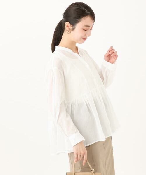 Maison de CINQ / メゾン ドゥ サンク シャツ・ブラウス | 【小さいサイズ】コットンシフォンブラウス/洗える | 詳細21