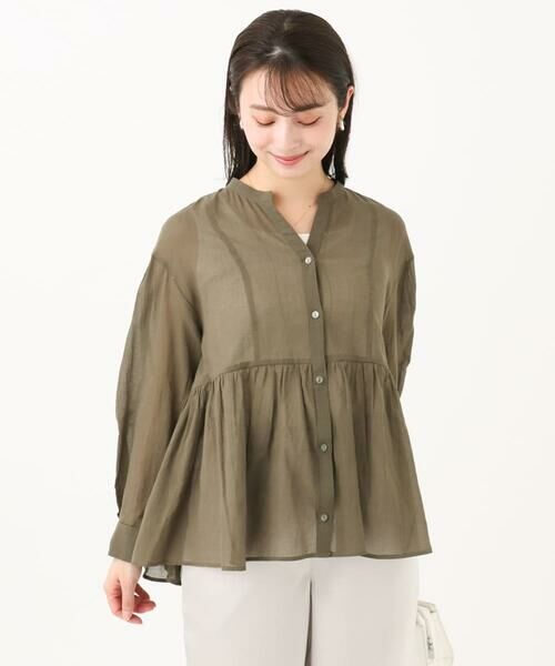 Maison de CINQ / メゾン ドゥ サンク シャツ・ブラウス | 【小さいサイズ】コットンシフォンブラウス/洗える | 詳細22