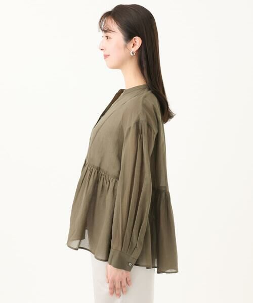 Maison de CINQ / メゾン ドゥ サンク シャツ・ブラウス | 【小さいサイズ】コットンシフォンブラウス/洗える | 詳細24