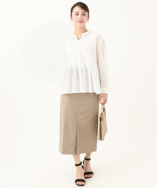 Maison de CINQ / メゾン ドゥ サンク シャツ・ブラウス | 【小さいサイズ】コットンシフォンブラウス/洗える | 詳細7