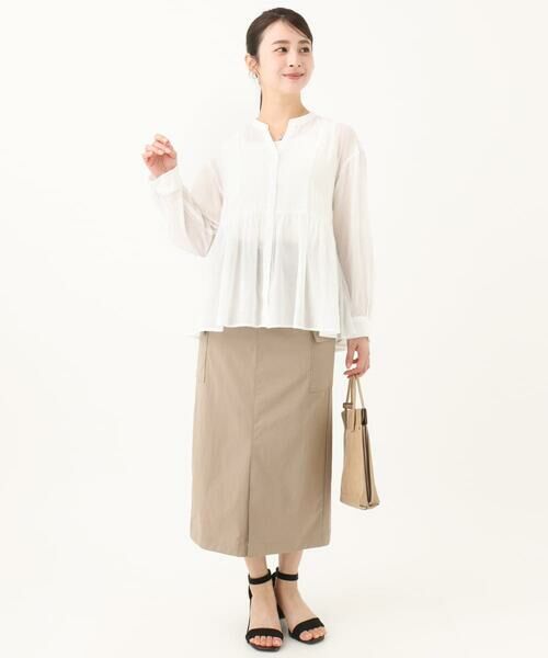 Maison de CINQ / メゾン ドゥ サンク シャツ・ブラウス | 【小さいサイズ】コットンシフォンブラウス/洗える | 詳細9