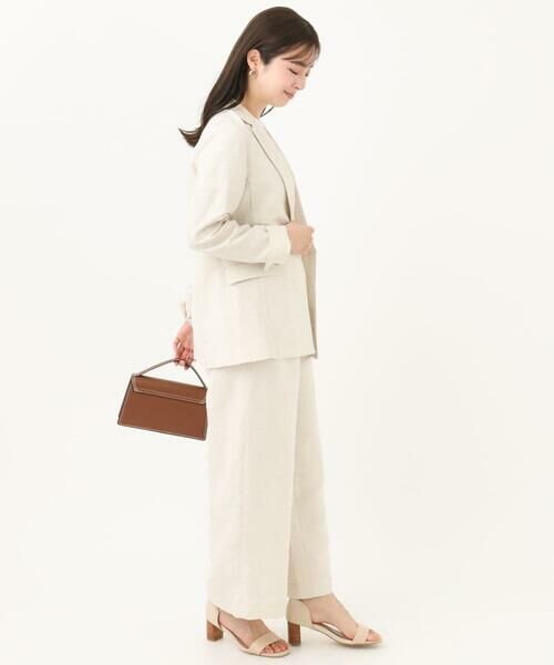 Maison de CINQ / メゾン ドゥ サンク テーラードジャケット | 【小さいサイズ】リネン混テーラードジャケット/洗える/セットアップ対応 | 詳細14