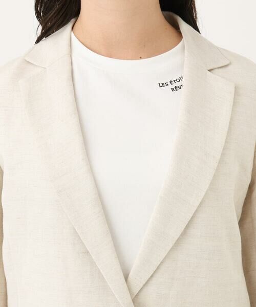 Maison de CINQ / メゾン ドゥ サンク テーラードジャケット | 【小さいサイズ】リネン混テーラードジャケット/洗える/セットアップ対応 | 詳細6