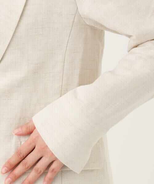 Maison de CINQ / メゾン ドゥ サンク テーラードジャケット | 【小さいサイズ】リネン混テーラードジャケット/洗える/セットアップ対応 | 詳細7