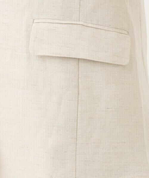 Maison de CINQ / メゾン ドゥ サンク テーラードジャケット | 【小さいサイズ】リネン混テーラードジャケット/洗える/セットアップ対応 | 詳細9