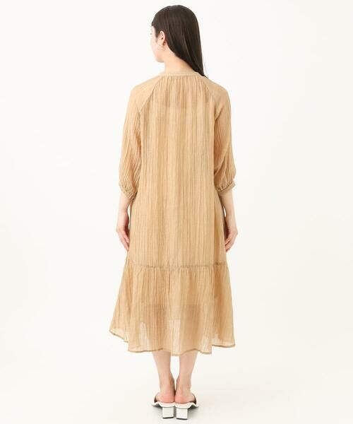 Maison de CINQ / メゾン ドゥ サンク ロング・マキシ丈ワンピース | 【小さいサイズ】ソフト楊柳ティアードワンピース/洗える | 詳細19