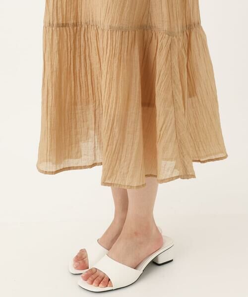 Maison de CINQ / メゾン ドゥ サンク ロング・マキシ丈ワンピース | 【小さいサイズ】ソフト楊柳ティアードワンピース/洗える | 詳細23