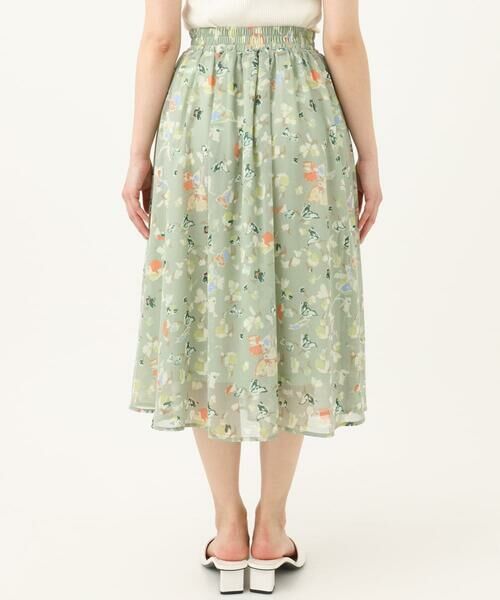 Maison de CINQ / メゾン ドゥ サンク ロング・マキシ丈スカート | 【小さいサイズ】花柄シフォンスカート/丈の長さが選べる/洗える/セットアップ対応 | 詳細14