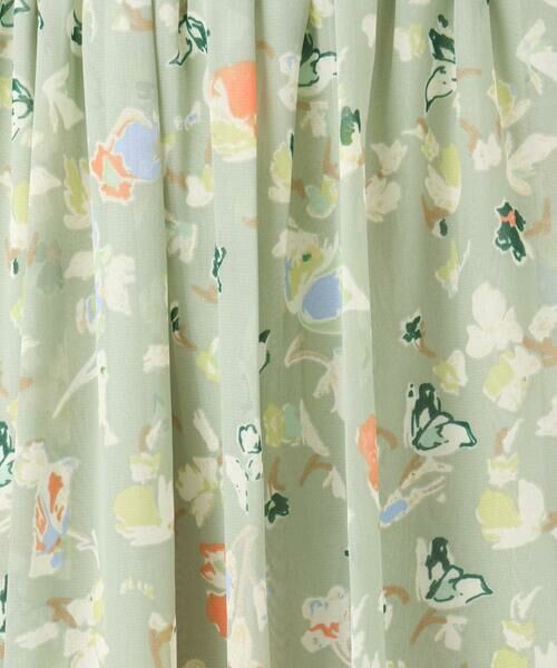 Maison de CINQ / メゾン ドゥ サンク ロング・マキシ丈スカート | 【小さいサイズ】花柄シフォンスカート/丈の長さが選べる/洗える/セットアップ対応 | 詳細15