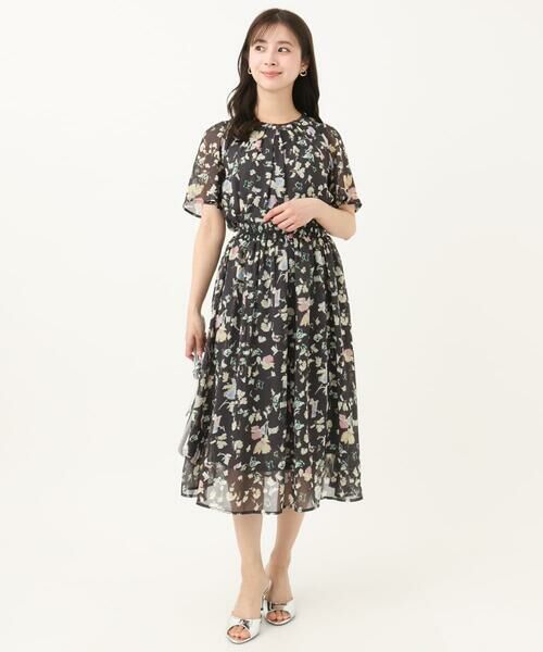 Maison de CINQ / メゾン ドゥ サンク ロング・マキシ丈スカート | 【小さいサイズ】花柄シフォンスカート/丈の長さが選べる/洗える/セットアップ対応 | 詳細23