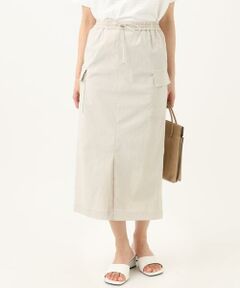 Maison de CINQ / メゾン ドゥ サンク ロング・マキシ丈スカート | 【小さいサイズ】ドライタッチカーゴデザインスカート/撥水/洗濯機で洗える