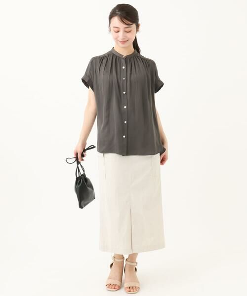 Maison de CINQ / メゾン ドゥ サンク ロング・マキシ丈スカート | 【小さいサイズ】ドライタッチカーゴデザインスカート/撥水/洗濯機で洗える | 詳細13