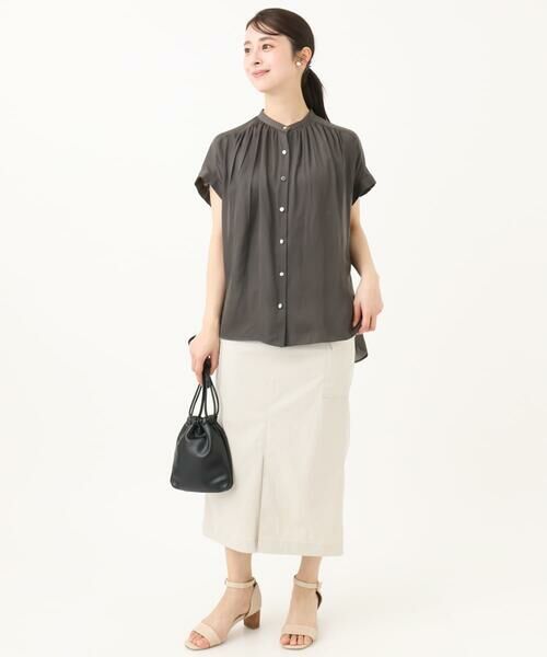 Maison de CINQ / メゾン ドゥ サンク ロング・マキシ丈スカート | 【小さいサイズ】ドライタッチカーゴデザインスカート/撥水/洗濯機で洗える | 詳細15