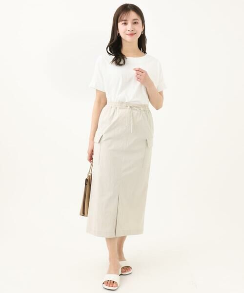 Maison de CINQ / メゾン ドゥ サンク ロング・マキシ丈スカート | 【小さいサイズ】ドライタッチカーゴデザインスカート/撥水/洗濯機で洗える | 詳細16