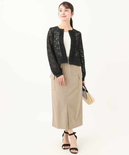 Maison de CINQ / メゾン ドゥ サンク ロング・マキシ丈スカート | 【小さいサイズ】ドライタッチカーゴデザインスカート/撥水/洗濯機で洗える | 詳細19