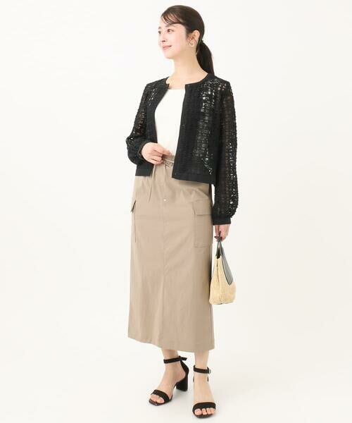 Maison de CINQ / メゾン ドゥ サンク ロング・マキシ丈スカート | 【小さいサイズ】ドライタッチカーゴデザインスカート/撥水/洗濯機で洗える | 詳細21