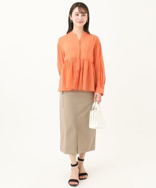 Maison de CINQ / メゾン ドゥ サンク ロング・マキシ丈スカート | 【小さいサイズ】ドライタッチカーゴデザインスカート/撥水/洗濯機で洗える | 詳細24