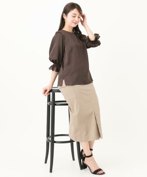 Maison de CINQ / メゾン ドゥ サンク ロング・マキシ丈スカート | 【小さいサイズ】ドライタッチカーゴデザインスカート/撥水/洗濯機で洗える | 詳細25