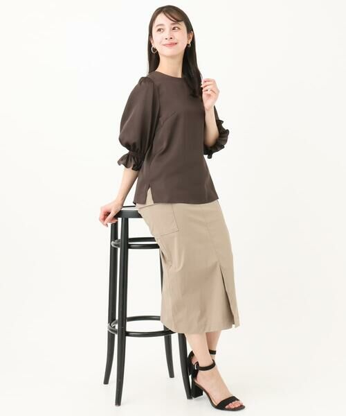 Maison de CINQ / メゾン ドゥ サンク ロング・マキシ丈スカート | 【小さいサイズ】ドライタッチカーゴデザインスカート/撥水/洗濯機で洗える | 詳細26