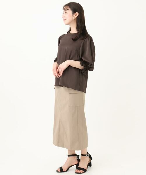 Maison de CINQ / メゾン ドゥ サンク ロング・マキシ丈スカート | 【小さいサイズ】ドライタッチカーゴデザインスカート/撥水/洗濯機で洗える | 詳細28