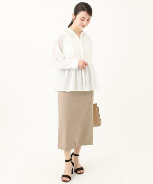 Maison de CINQ / メゾン ドゥ サンク ロング・マキシ丈スカート | 【小さいサイズ】ドライタッチカーゴデザインスカート/撥水/洗濯機で洗える | 詳細30