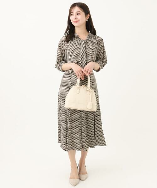 Maison de CINQ / メゾン ドゥ サンク ロング・マキシ丈スカート | 【小さいサイズ】幾何柄ジャージータックスカート/洗える/セットアップ対応 | 詳細10