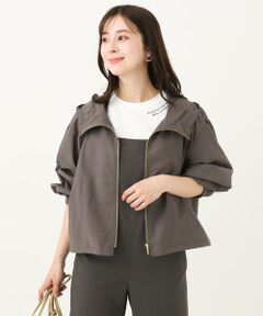 Maison de CINQ / メゾン ドゥ サンク その他アウター | 【小さいサイズ】フーデットライトブルゾン/洗える