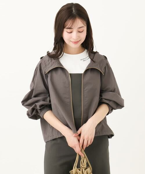 Maison de CINQ / メゾン ドゥ サンク その他アウター | 【小さいサイズ】フーデットライトブルゾン/洗える | 詳細3